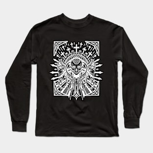 Skeleton King (White lines) Long Sleeve T-Shirt